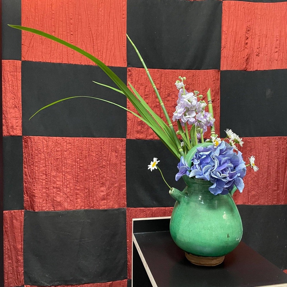 Vintage pitcher handmade ikebana vase unique